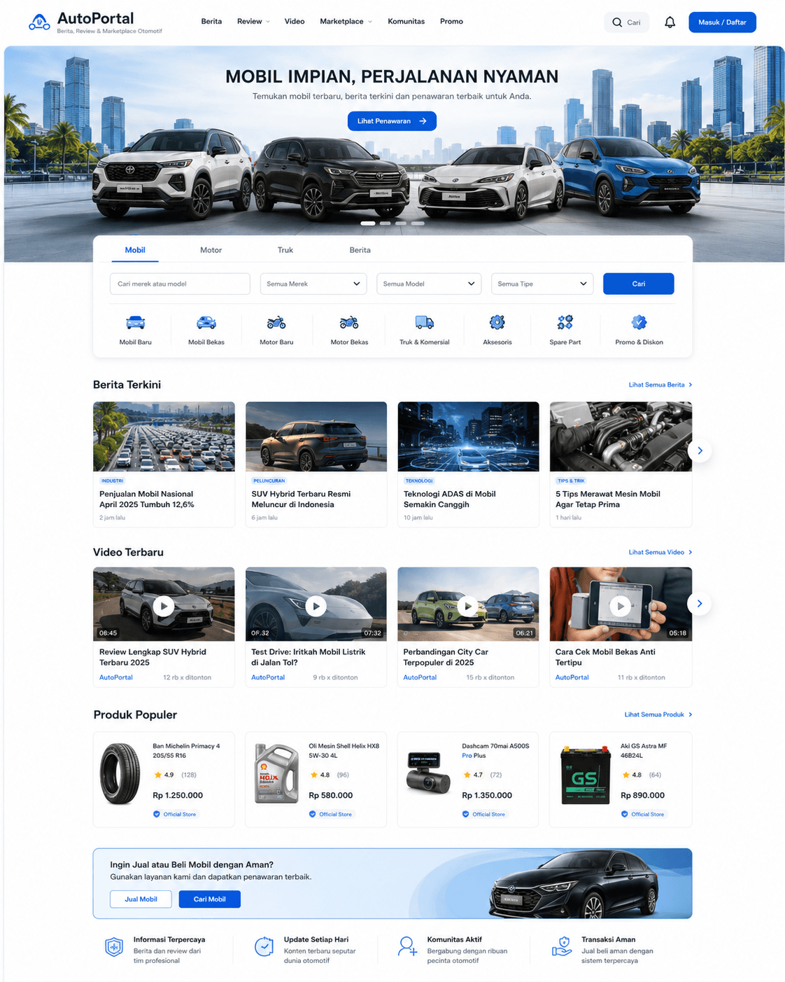 Screenshot portfolio OTO RaniTech