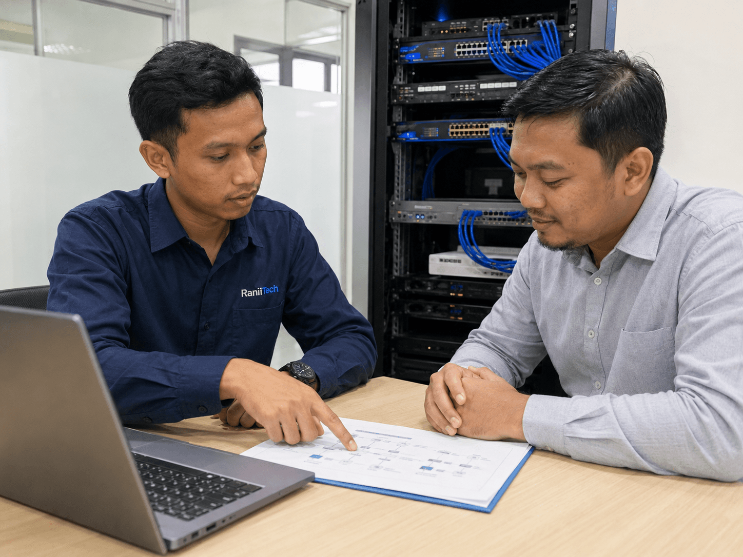 Planning & Project Discussion - dokumentasi jasa instalasi jaringan RaniTech